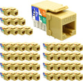 Cat.6 RJ45 110 Type Keystone Jack (50-Pack, Ivory) - Reliable Network