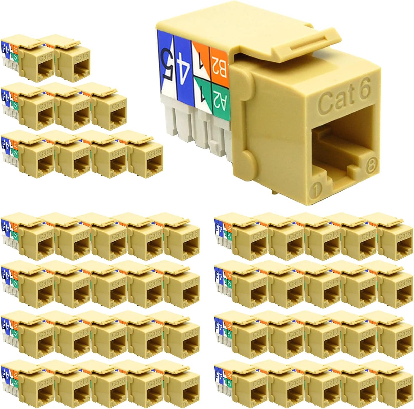 Cat.6 RJ45 110 Type Keystone Jack for Superior Networking