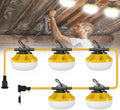 50FT Construction String Lights 50W with 5 Bulbs - Bright 5000K Work