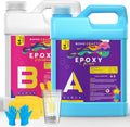 Epoxy Resin Kit 1 Gallon Clear Crystal Resin - Food Safe, Fast Cure