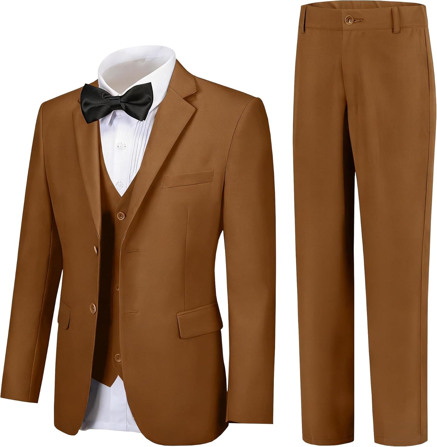 Boy Suits 5 Pieces Formal Suit Set for Kids Dress Up Events