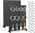 Metal Pegboard Display Stand 2 Pc with 24 Peg Hooks - Retail Display