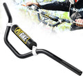 RUTU 7/8in Dirt Bike Handlebars with Foam Pad for ATVs