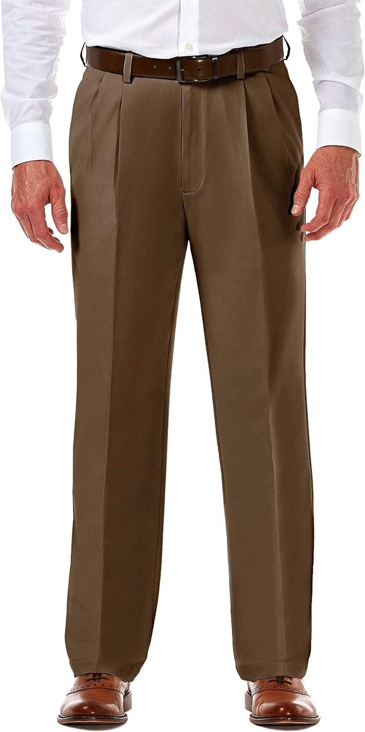 Haggar Men's Cool 18 Pro Classic Fit Pleat Front Pants Review