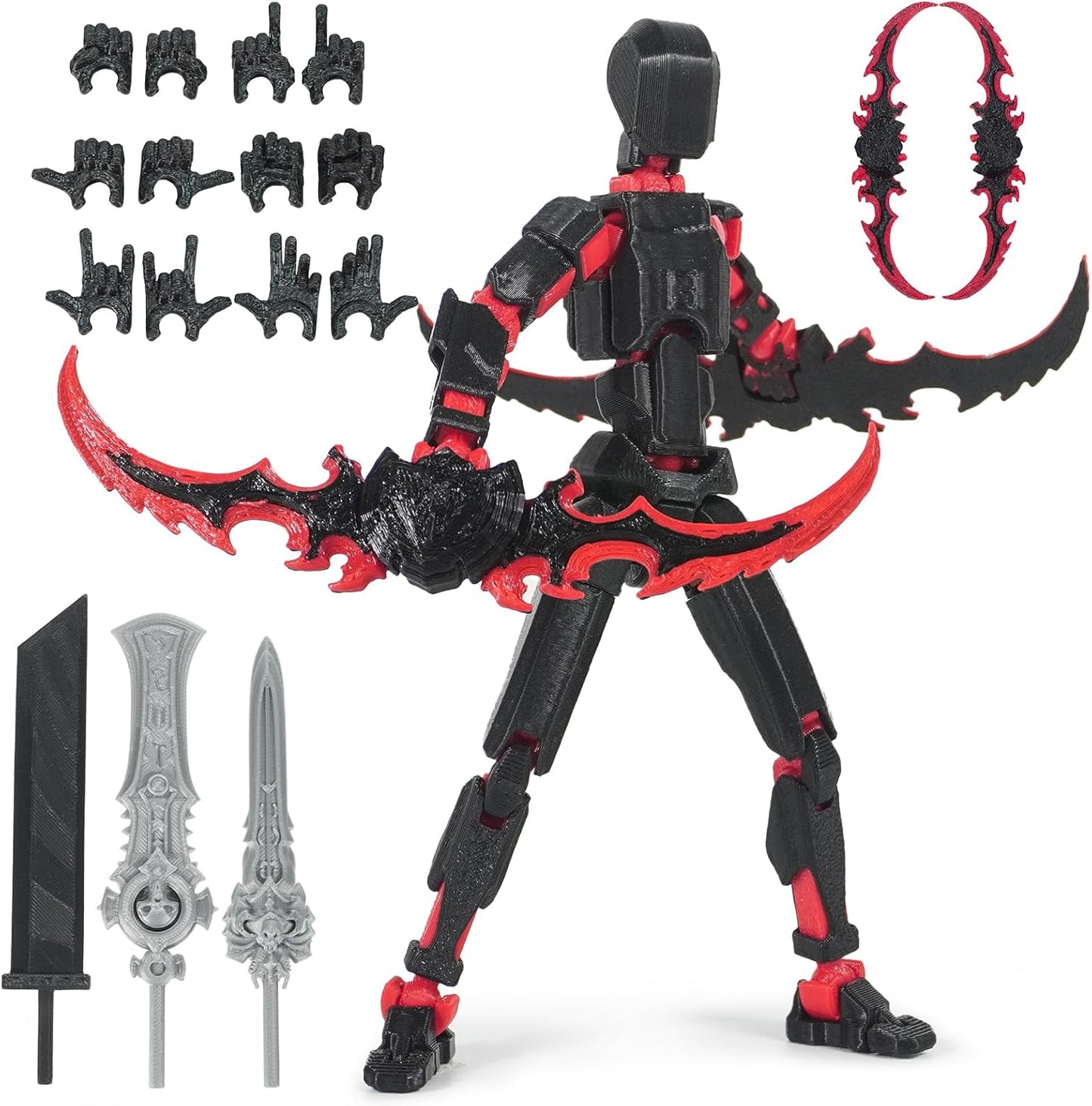 Articulated Robot Figure Set, Interchangeable Accessories, Collectors Delight