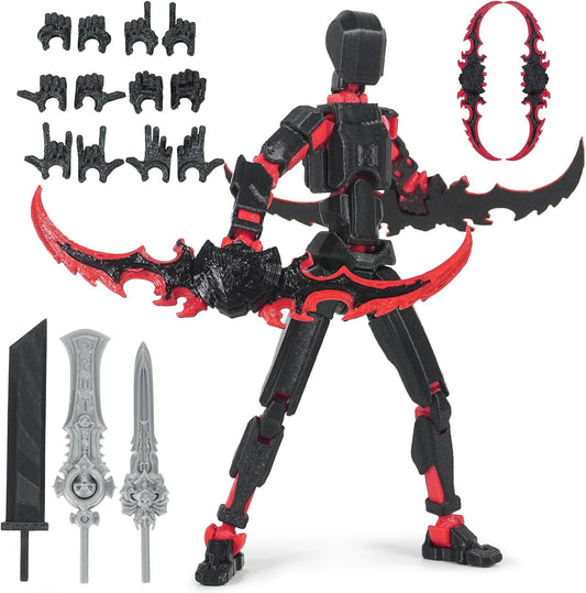 Articulated Robot Figure Set, Interchangeable Accessories, Collectors Delight