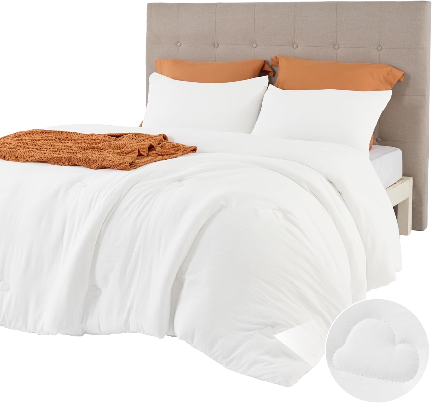 Luxurious King Size Comforter Set with Cloud Design for All Seasons