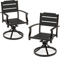 Swivel Rocking Dining Chairs - Cozy Outdoor Comfort