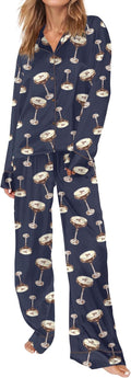 Satin Pajamas for Women Set Long Sleeve Button Down - XS-XXL Comfort