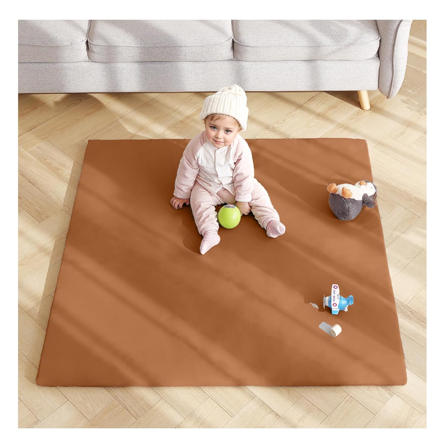 Baby Play Mat 48in Thick Non-Slip Foam Mat for Toddlers