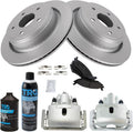 TRQ Rear Brake Pad & Rotor Kit Compatible with 07-09 Chrysler 02-10