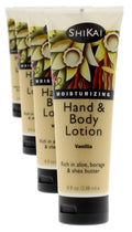 Vanilla Hand & Body Lotion (8oz, Pack of 4) - Daily Hydration