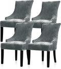 Lellen Velvet Stretch Wingback Chair Cover Slipcover - Reusable