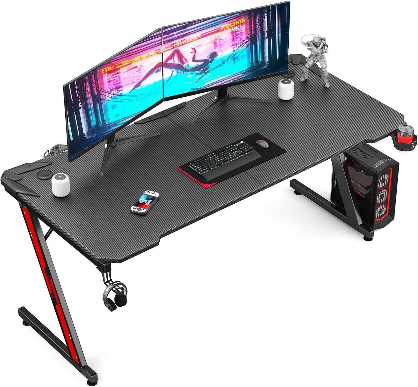 Carbon Fiber Gaming Desk - Ultimate Gaming Setup