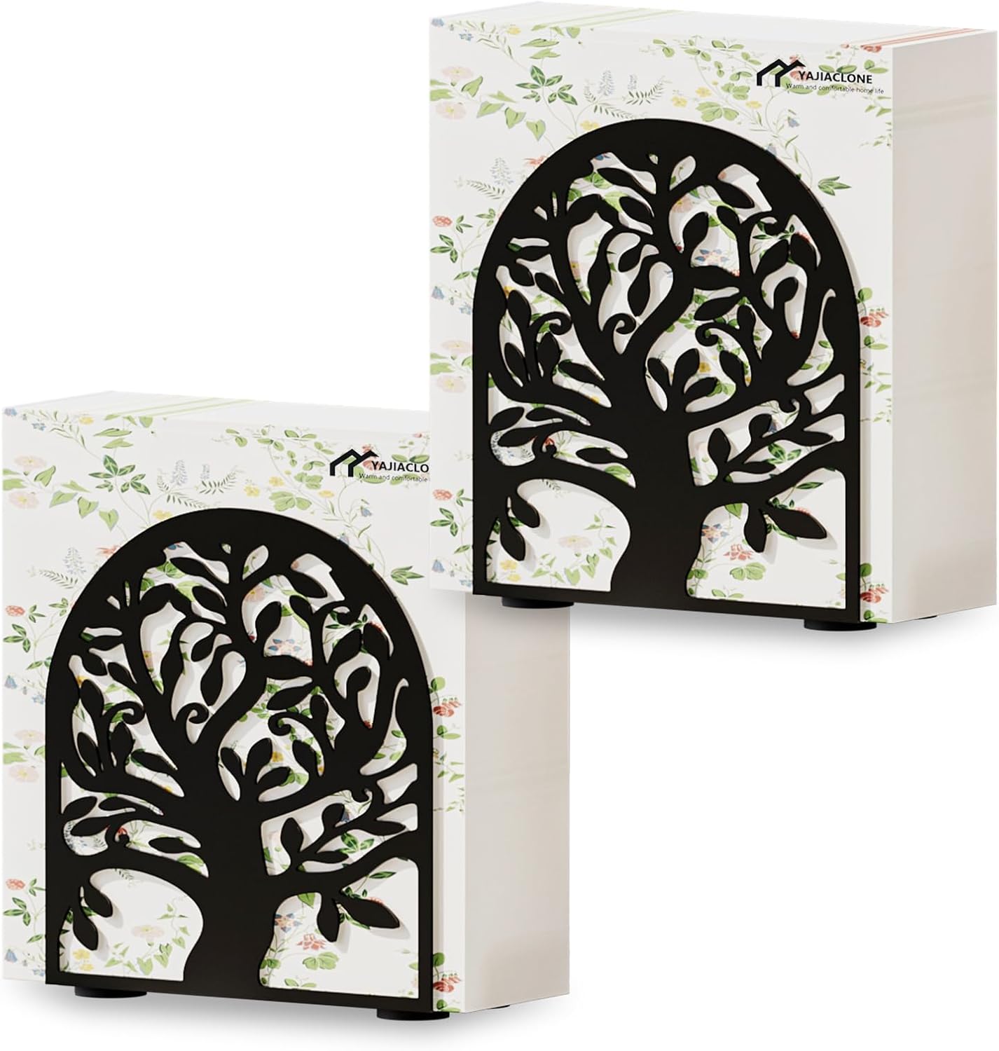 Space-Saving Metal Napkin Holders x2 - Sturdy Quality