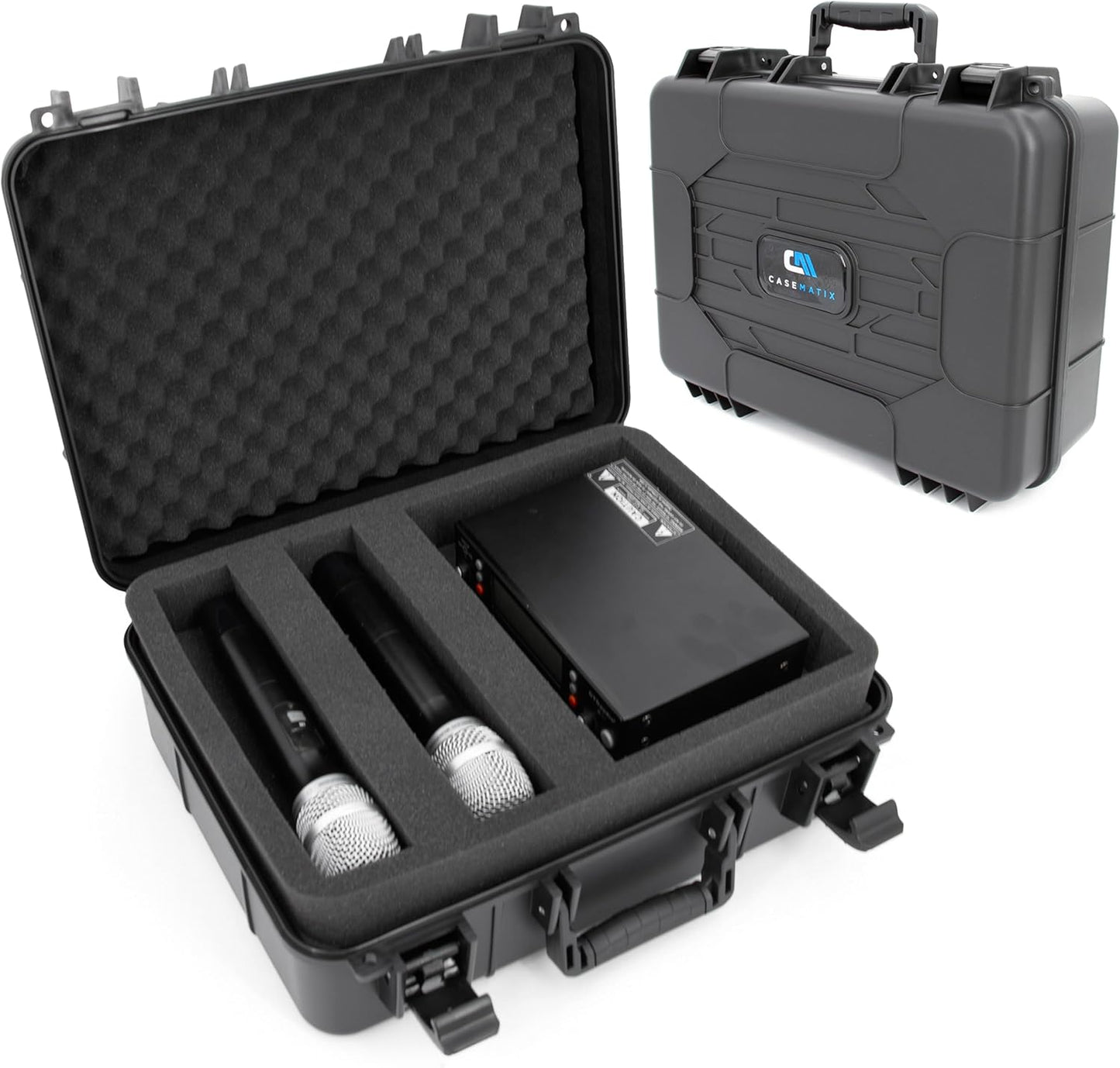 CASMATIX Microphone Case for Shure & Sennheiser Systems