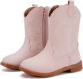 Toddler Girls Cowboy Boots Mid Calf Side Zipper - Pointed Toe