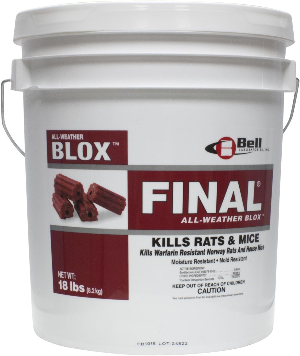 Final Blocks Rodenticide 18 lbs for Effective Rodent Control