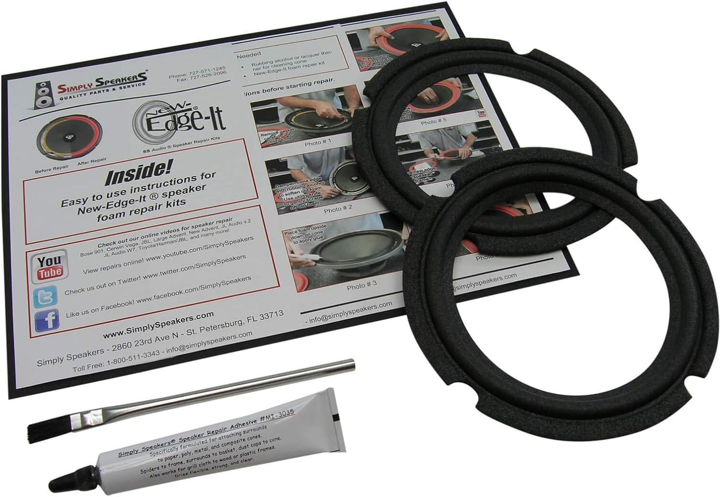 Simply Speakers 6.5 Inch Foam Speaker Repair Kit Review