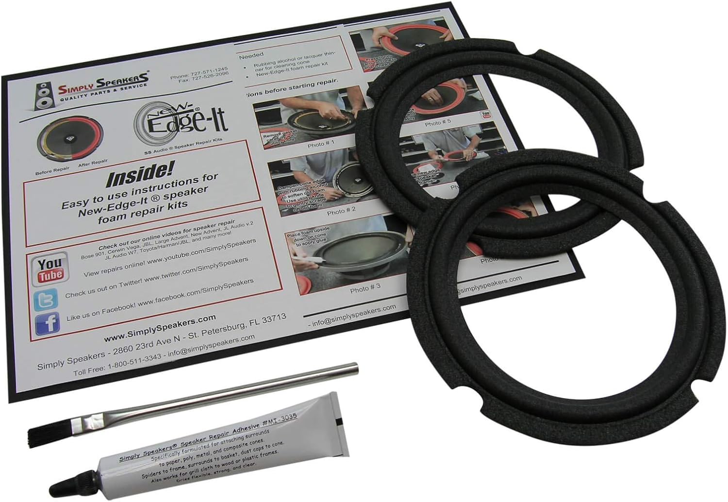 Simply Speakers 6.5 Inch Foam Speaker Repair Kit Review