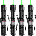 Green Line Light Rechargeable Tactical Flashlight 4-Pack - Long Range