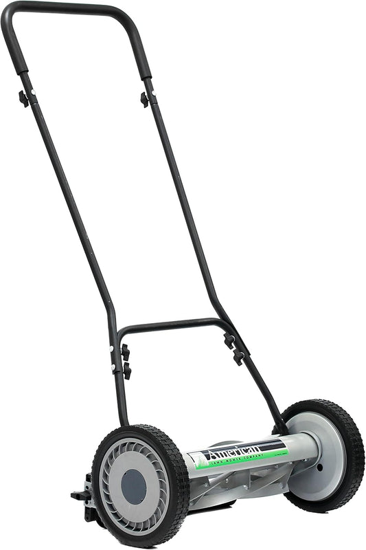 18-Inch 5-Blade Push Reel Lawn Mower for Effortless Cutting