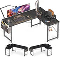 ODK L Shaped Desk 59in Computer Corner Desk - Space-Saving Workstation