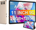 Tablet 2025 11 in Android 14 Tablet 128GB + 20GB RAM - HD Streaming