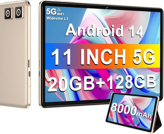 11 Inch Tablet with 128GB Storage and Fast Charging Features