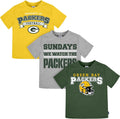 Gerber NFL Unisex-Baby Team Fan Tee Shirt Pack of 3 - Game Day Ready