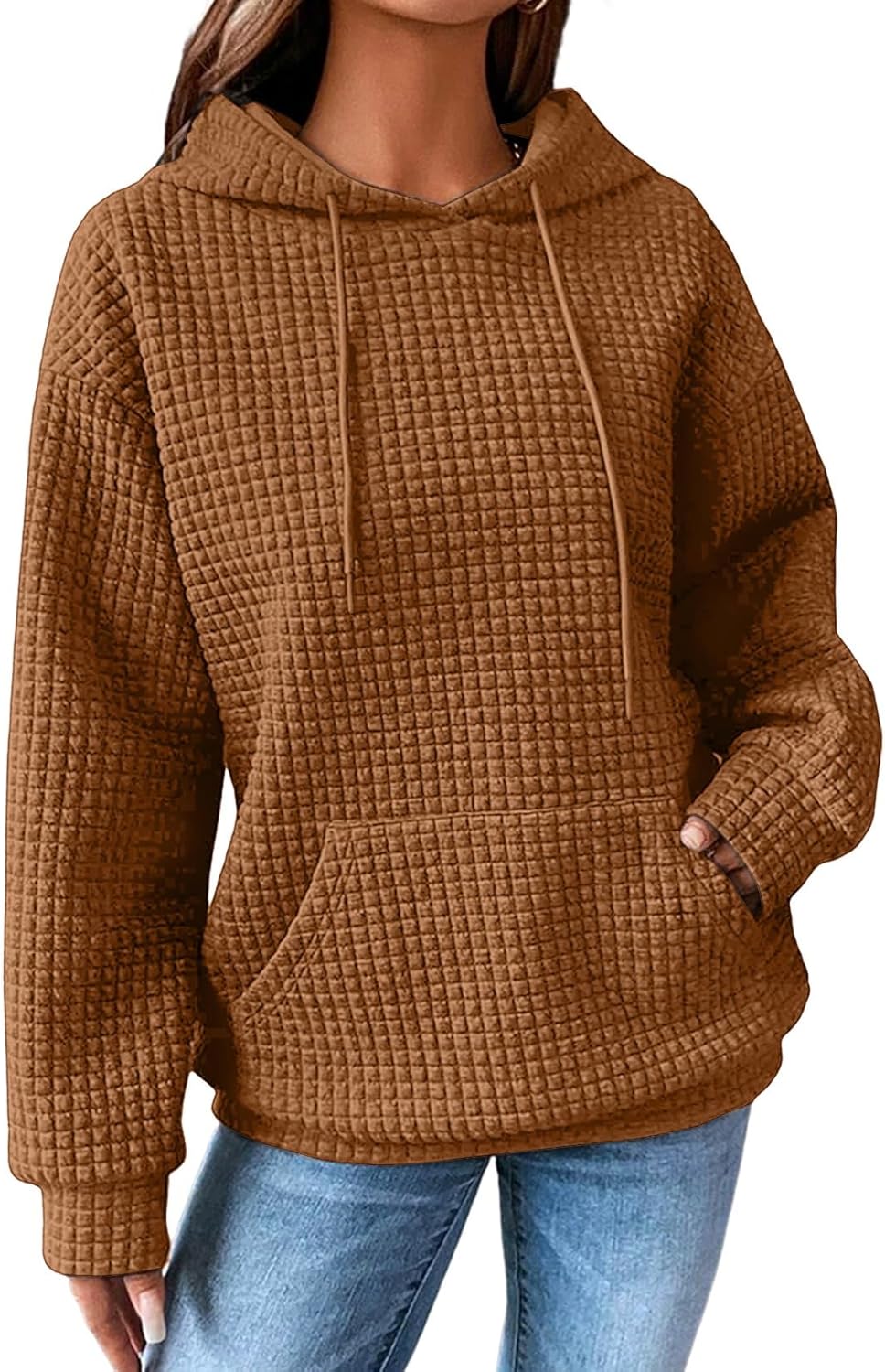 SHEWIN Womens Hoodies Casual Long Sleeve Pullover Tops with Pocket