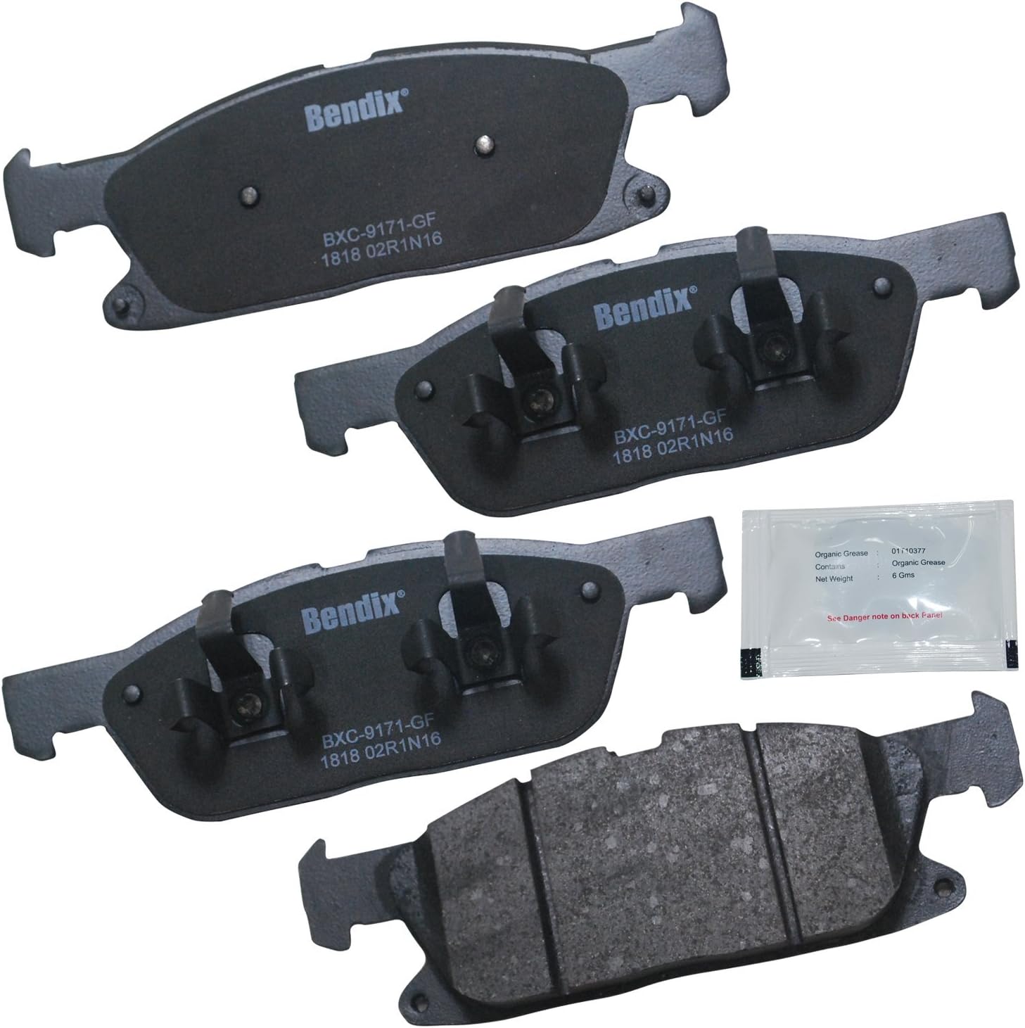 Bendix Priority1 CFC1818 Ceramic Front Brake Pads for Ford Edge
