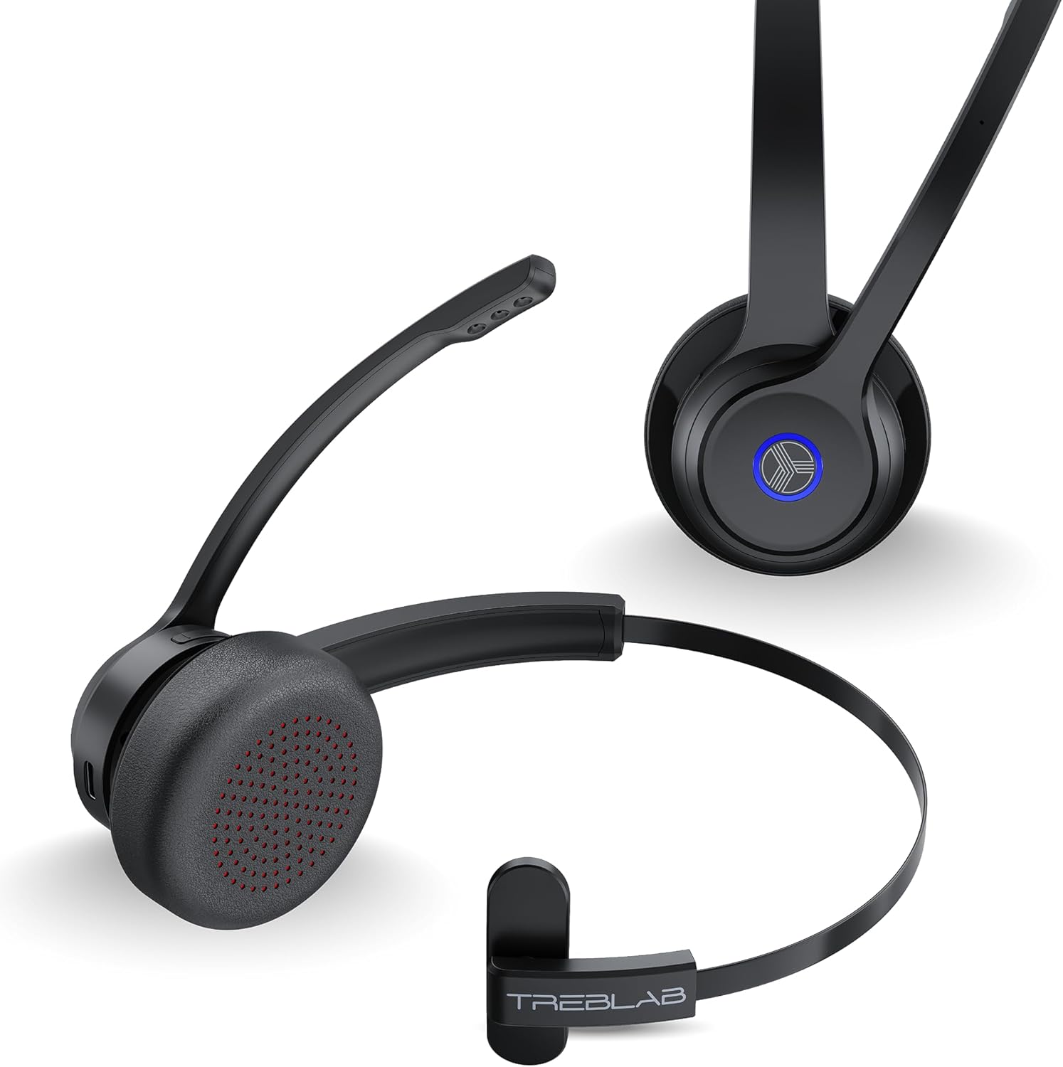 TREBLAB C7 Single Ear Bluetooth Headset - Clear Calls Anywhere