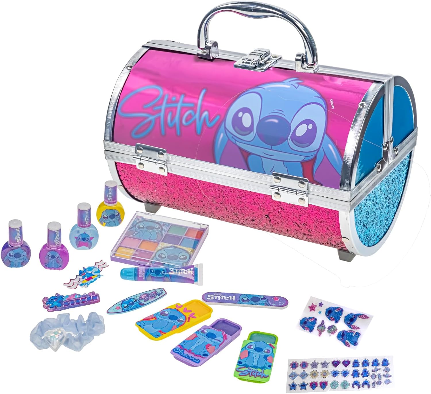 Stitch Cosmetic Makeup Train Case Set for Creative Girls 3