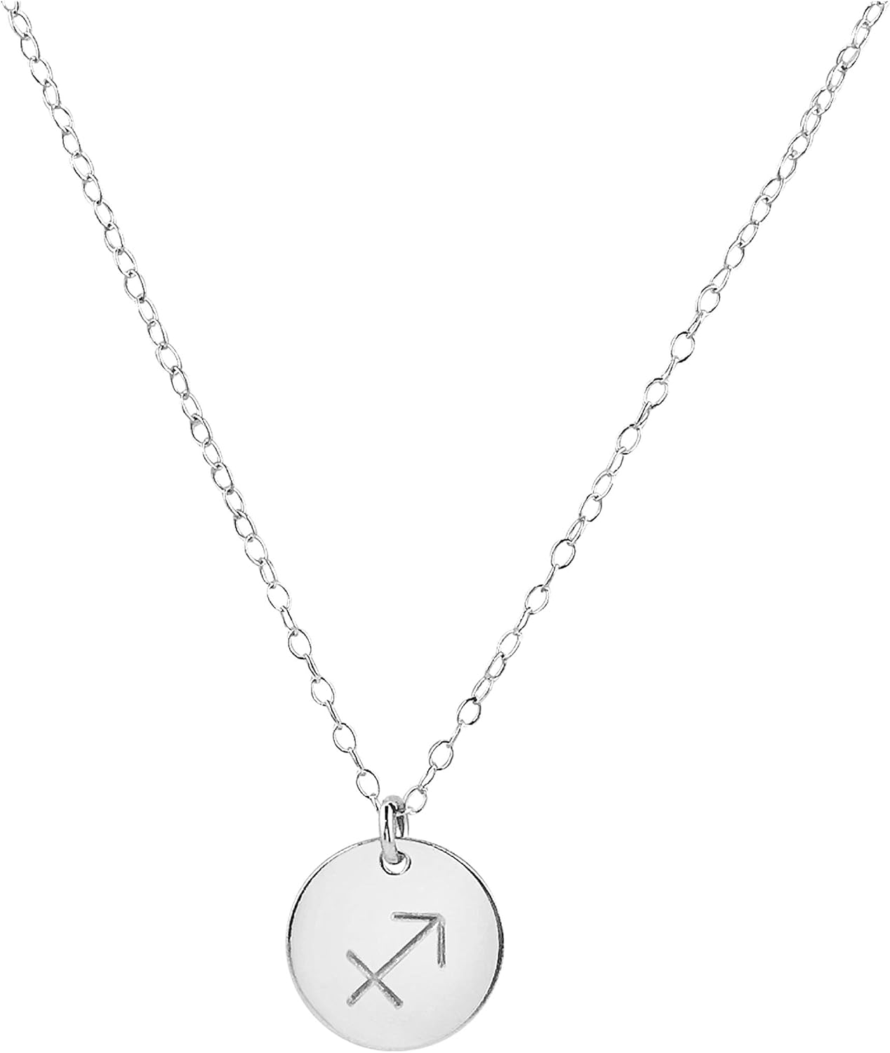 Handmade Zodiac Charm Necklace in Sterling Silver and Gold