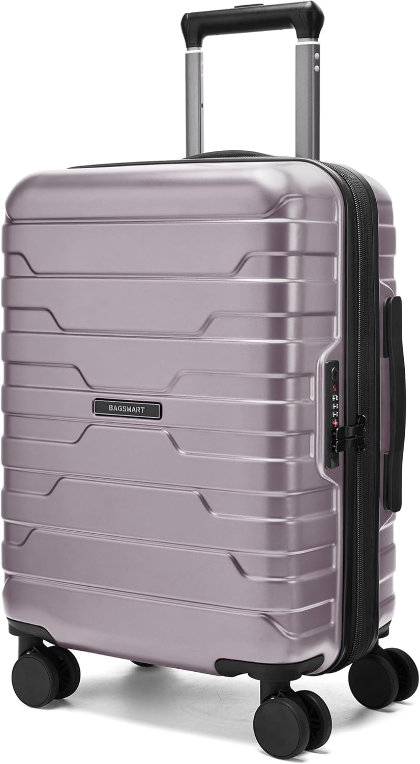 BAGSMART 20 Inch Carry On Luggage with TSA Lock and Spinner Wheels