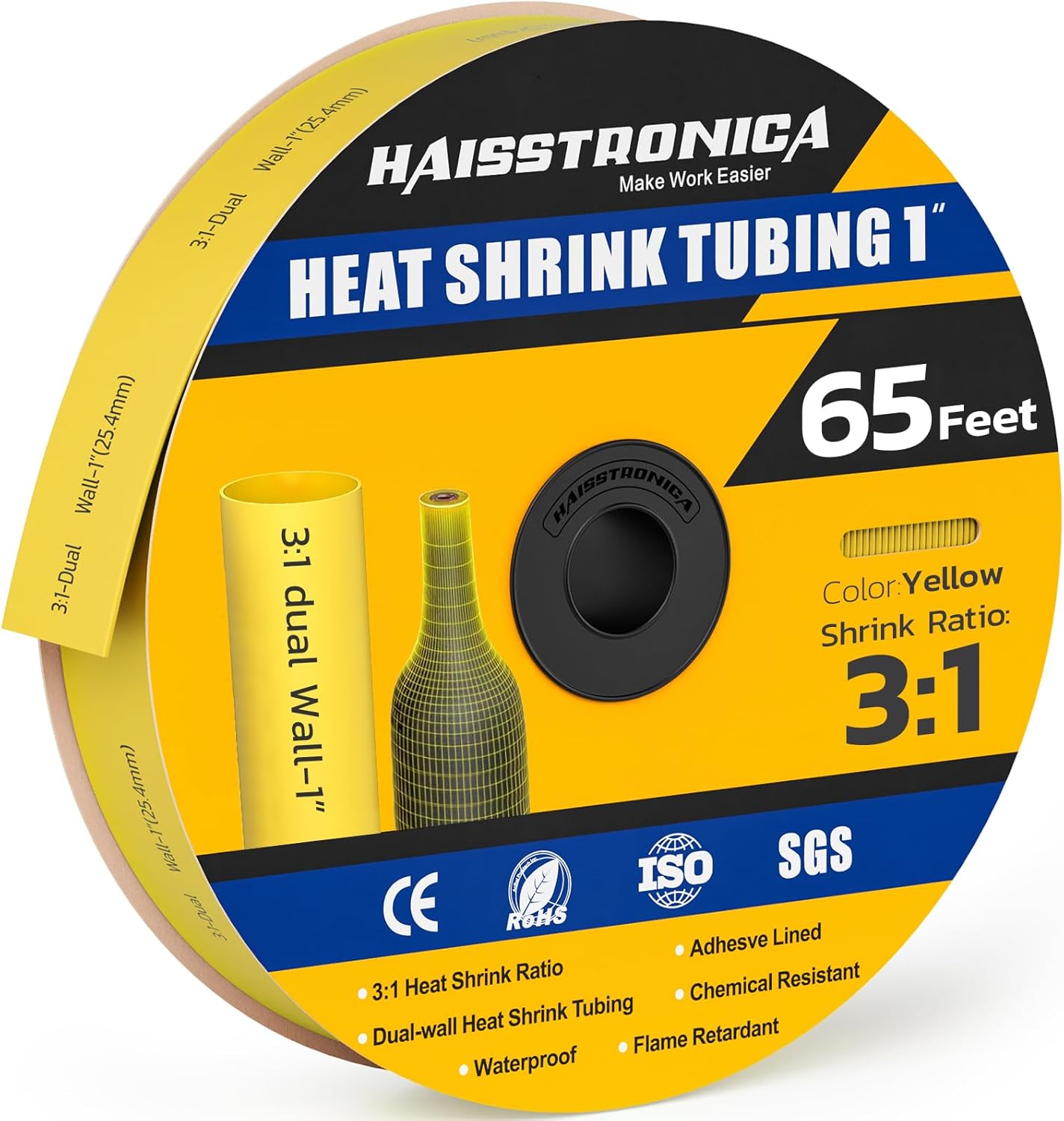 Haisstronica 3:1 Heat Shrink Tubing for Marine and Automotive Use