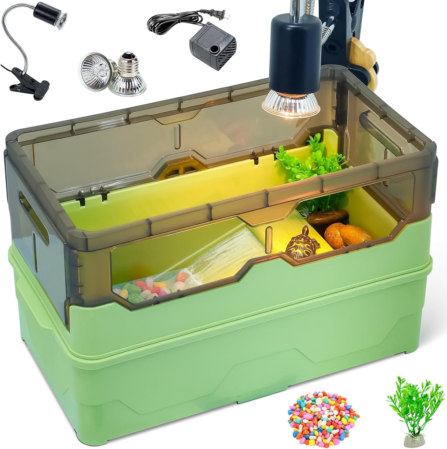 Turtle Habitat Tank Kit with Fresh Filtration and Waterplay Fun