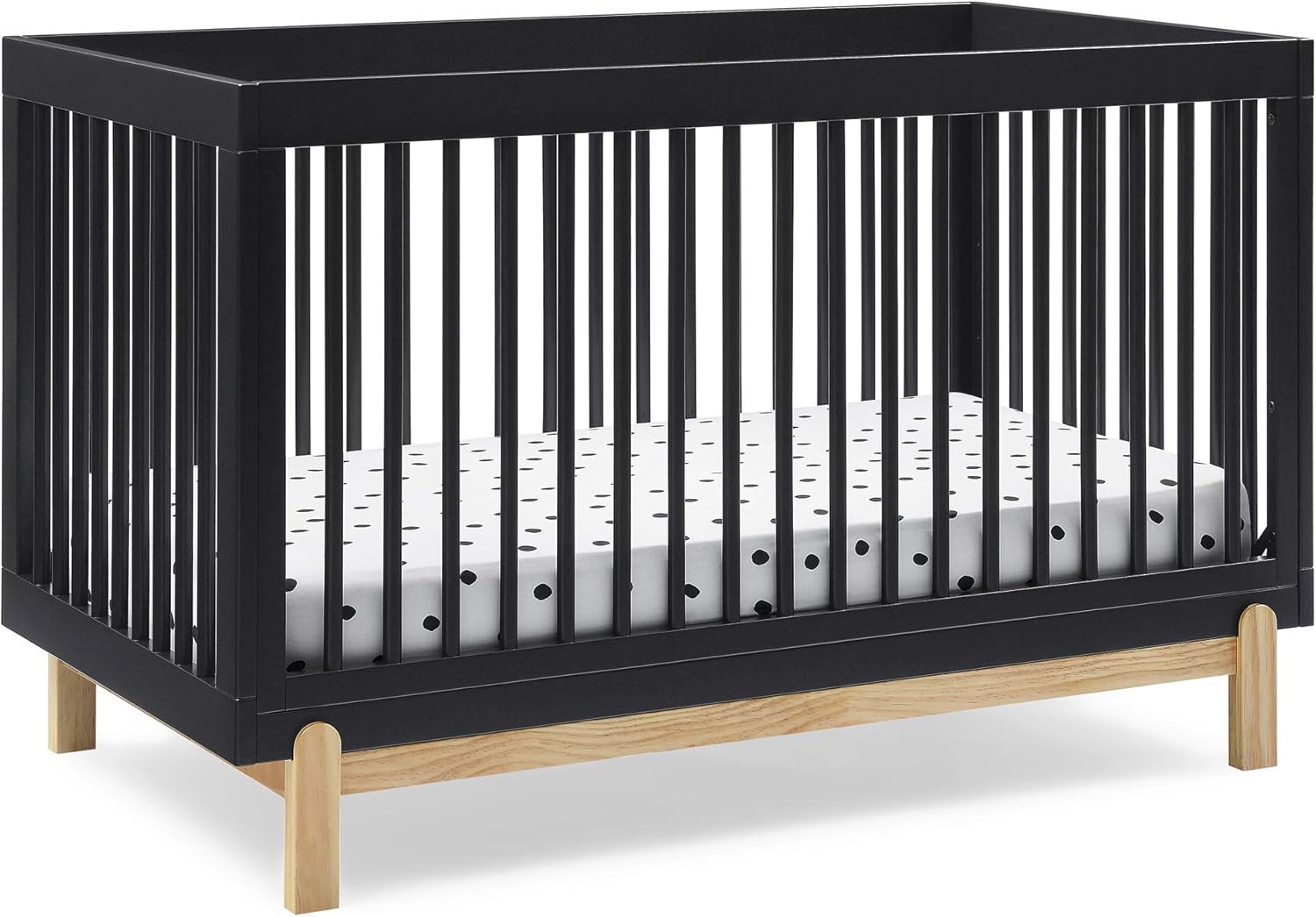 Delta Children Poppy 4-in-1 Convertible Crib in Midnight Grey