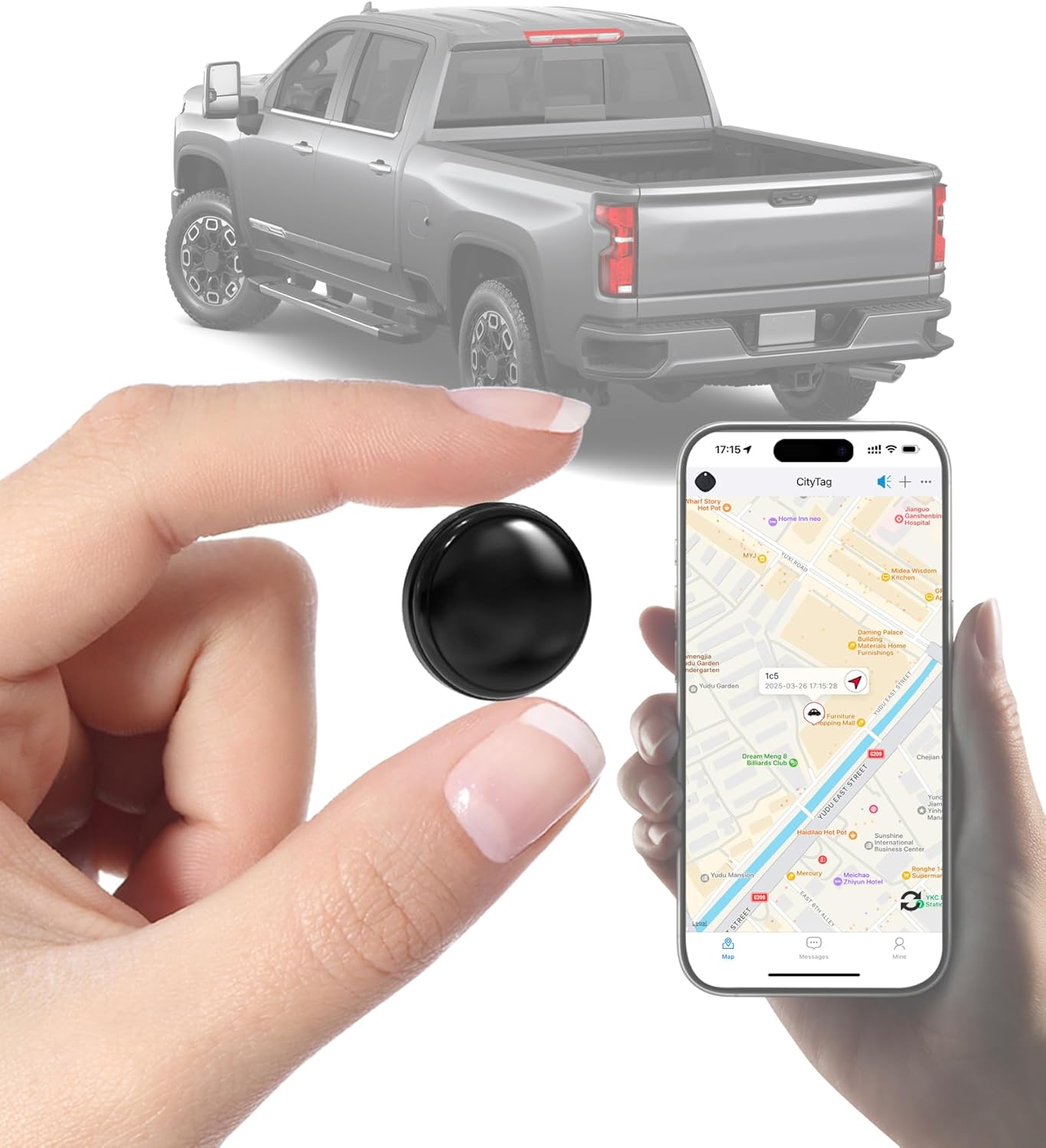 Real-Time GPS Tracker - No Fees, USA Coverage, Hidden, Android/iOS