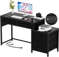 Unikito Reversible Desk: 5 Drawers, Power Outlets, USB Ports