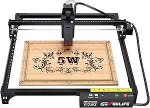 5.5W Laser Engraver with 400x400mm Area for Beginners