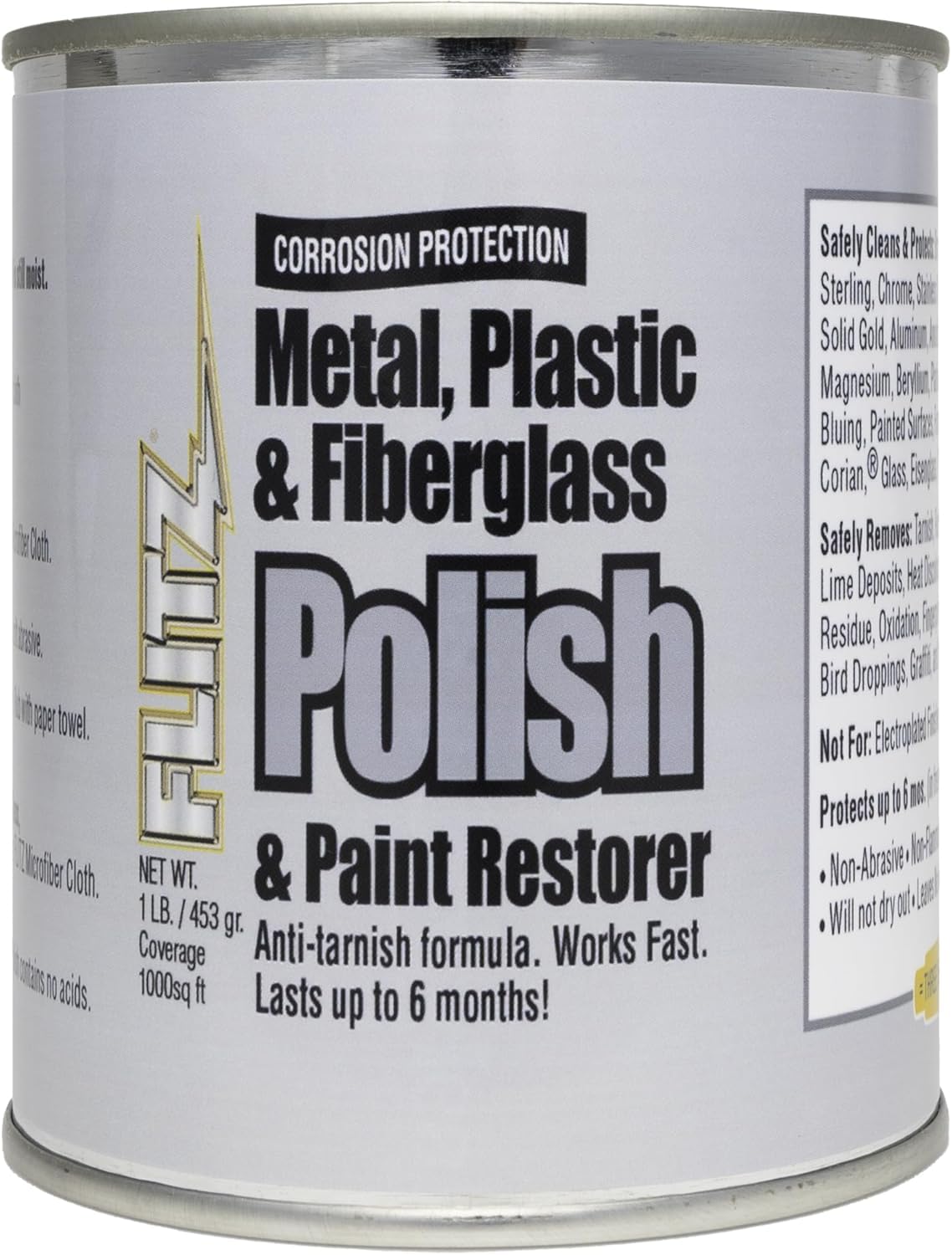 Flitz Multi-Purpose Metal Polish Paste for Chrome & Stainless Steel