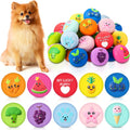 Hungdao 40 Pcs Squeaky Dog Toys Bulk Pack - 10 Cute Patterns for Small
