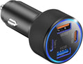 USB C Car Charger Adapter 67W 4-Port Fast Charger - Compact Power