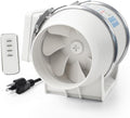4 in Inline Exhaust Fan with Remote Control - Quiet 280 CFM