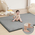 Baby Play Mat for Floor 1.3in Thick Memory Foam Tummy Time Mat - Extra