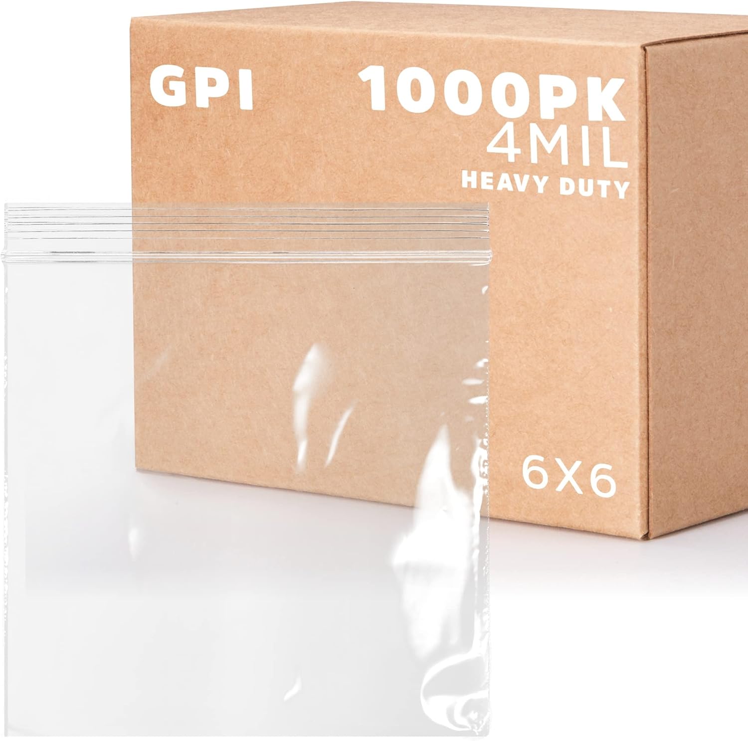 Clear Plastic Zip Sandwich Bags - Heavy Duty Reclosable Baggies