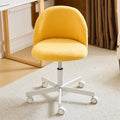 VINGLI Candy Chair Armless Cute Desk Chair - Comfy Teddy Fleece