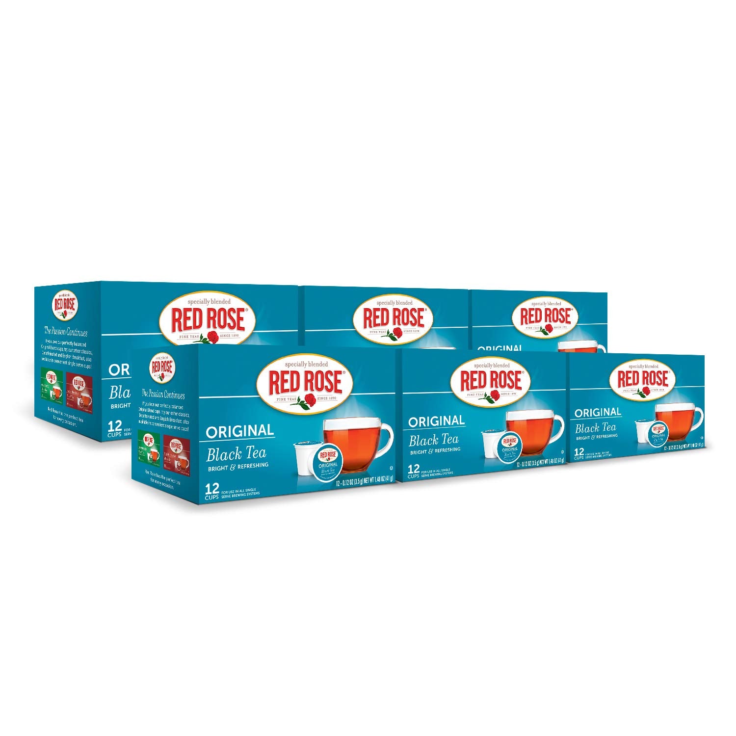 Red Rose Black Tea K-Cups for Keurig - Full Flavor in Every Sip